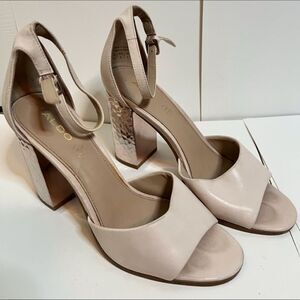 Aldo Nila 55‎ Open Toe Shoe, Size 8.5.